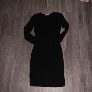 She + Sky Elegant Black Long Sleeve Dress Size Small